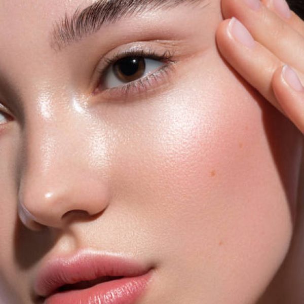 Close-up portrait of young and beautiful woman